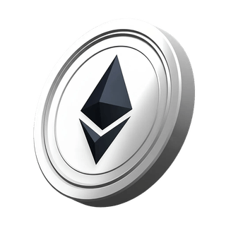 Decorative Ethereum ETH coin graphic displayed on cryptocurrency registration