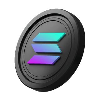 Solana SOL cryptocurrency token displayed alongside the hero banner section