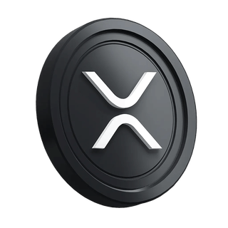 Decorative XRP Ripple coin element featured in the complimentary guide area